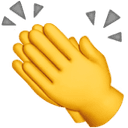 Clapping hands emoji