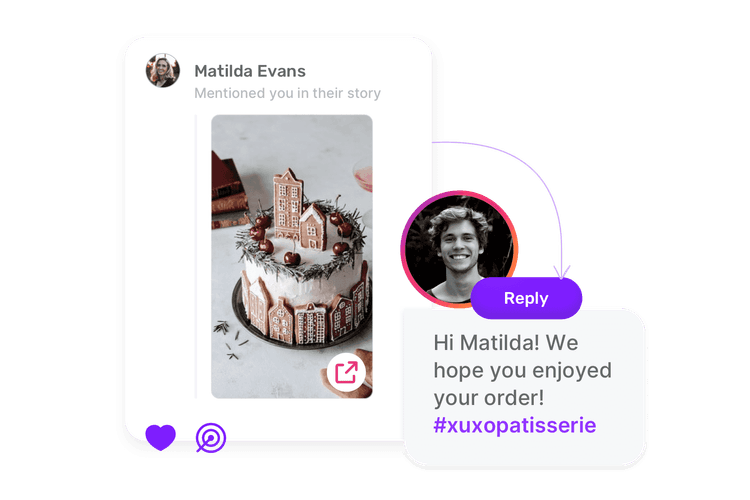 Instagram story interactions with Sociality.io Instagram messaging