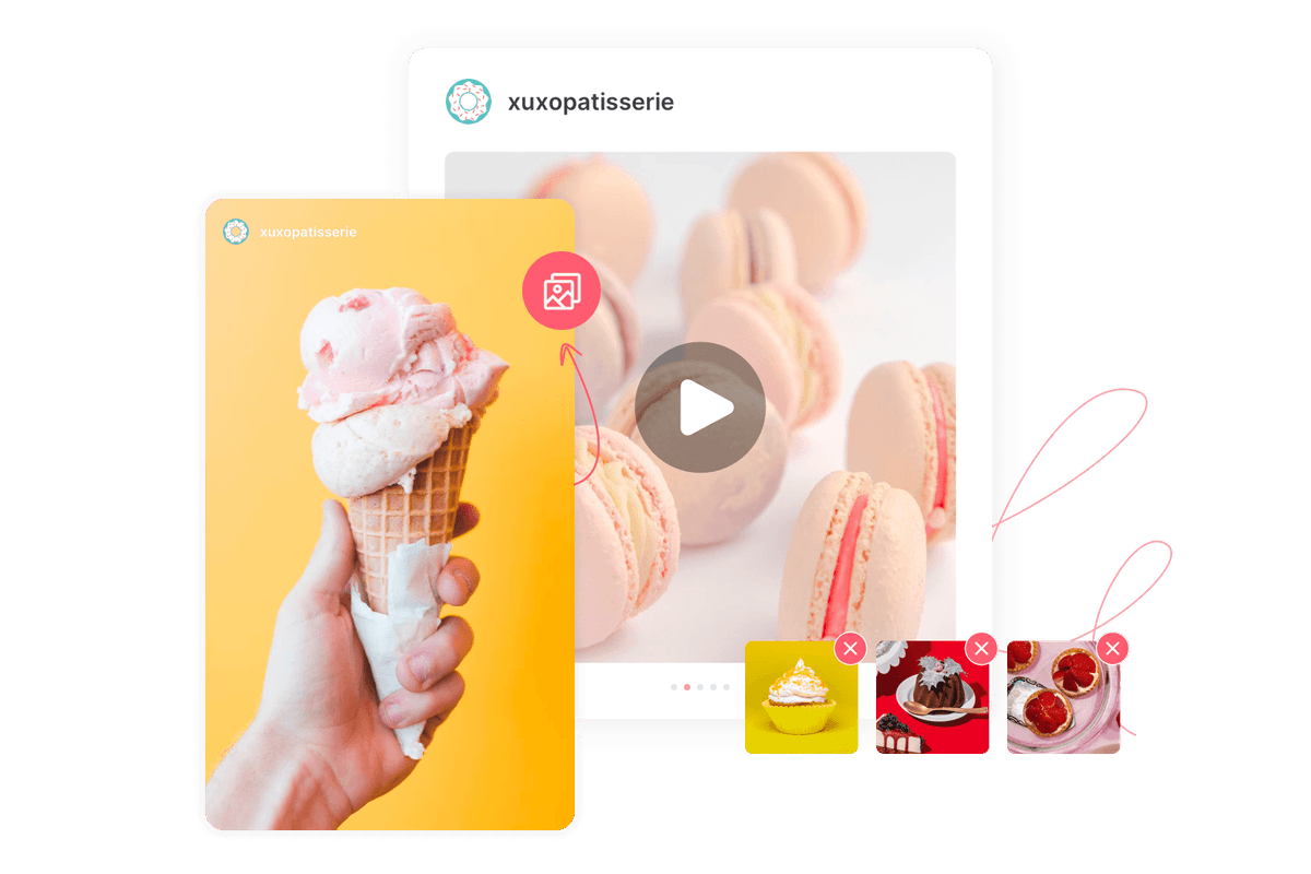 Schedule instagram stories and carousels in seconds
