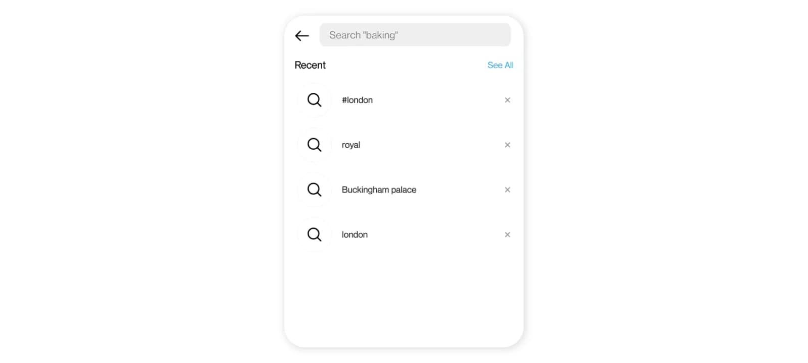How to clear Instagram search suggestions